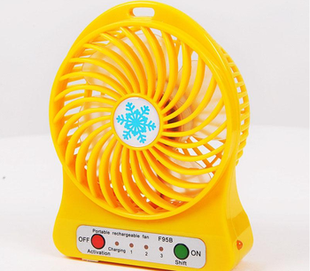 Міні-вентилятор Portable Fan Mini Жовтий