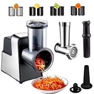 Мясорубка-овощерезка 10in1 со сменными насадками Hoffmans HM-277 (1000W)