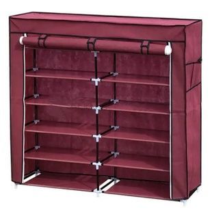Тканевый шкаф для обуви Shoe Cabinet 5 Layer 6510 Бордовый