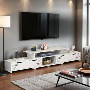 Тумба под телевизор в гостиную 30*196*35см STL-MD 80 Белая