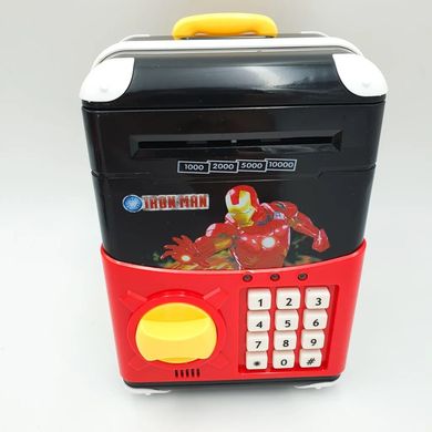 Дитячий сейф-скарбничка Cartoon Bank з кодовим замком Залізний Людина