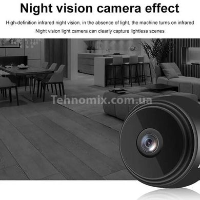 Мини камера с ночным видением IP Wi-Fi HD A9 Черная