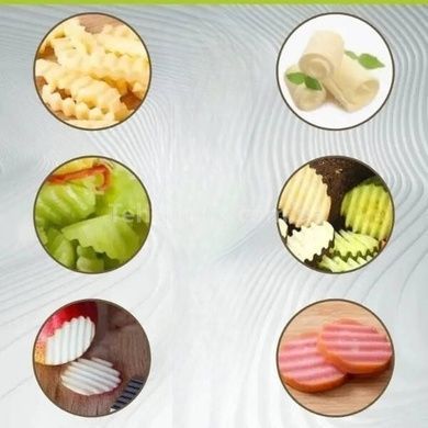 Слайсер из нержавеющий стали для продуктов Зеленый