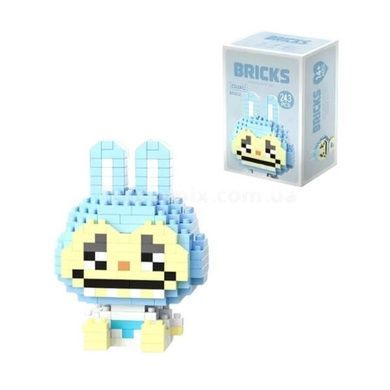 Конструктор Лабубу 250 деталей BRICKS Labyby Голубой
