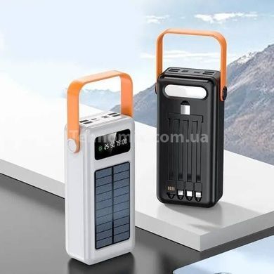 Power Bank із сонячною панеллю та проводами 160000 YM-640 CX Білий