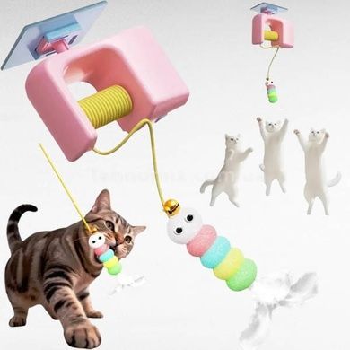 Іграшка для кішок підвісна автоматична pet toy ball AND1490 Різнокольорова