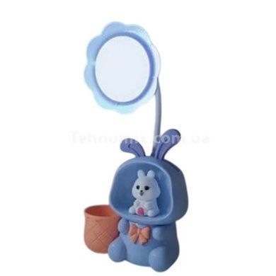 Лампа дитяча акумуляторна настільна з LED підсвічуванням 3in1 Rabbit Блакитна