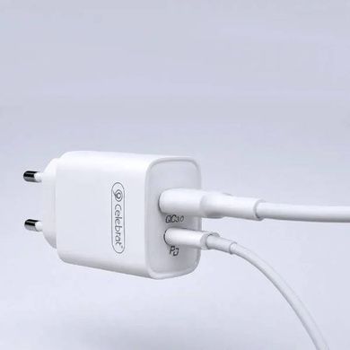 Зарядний пристрій 20W USB/C C-H15 Fast CELEBRAT Біле