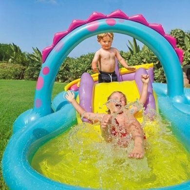 Игровой центр надувной Драконы 333х229х112см 280л Intex 57135 NP Разноцветный