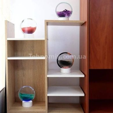 Лампа настольная Песочные горы 3D RGB ночник с USB Фиолетовый песок