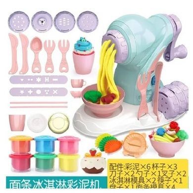 Набор теста для лепки 6 цветов с формочками Кухня Super Light Clay