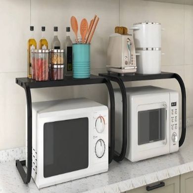 Полка кухонная над микроволновкой Microwave rack AND 979 Черная