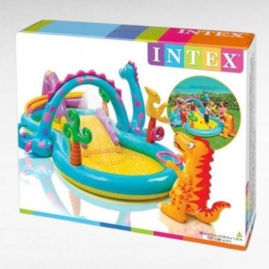 Игровой центр надувной Драконы 333х229х112см 280л Intex 57135 NP Разноцветный