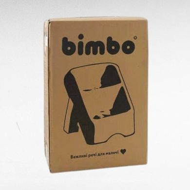 Ступенька-подставка детская 32х30х37см BM-85603 Bimbo Белая с голубым