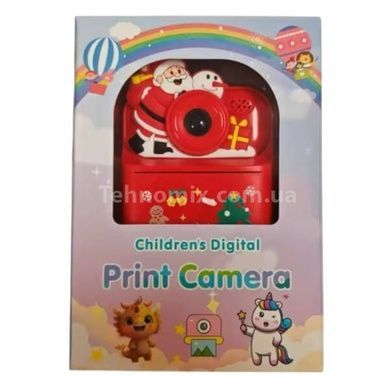 Фотоаппарат моментальной печати Санта Digital Color А-2124 Красный