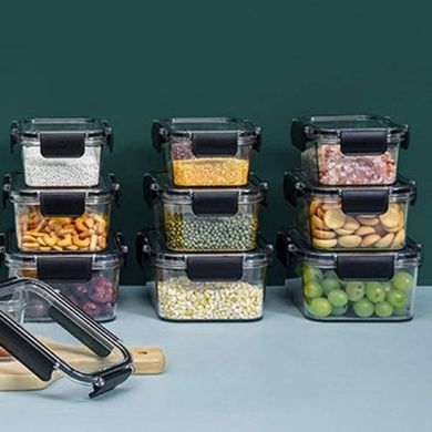 Набор пластиковых пищевых контейнеров с крышками 3шт Safe jar AND LY-1124