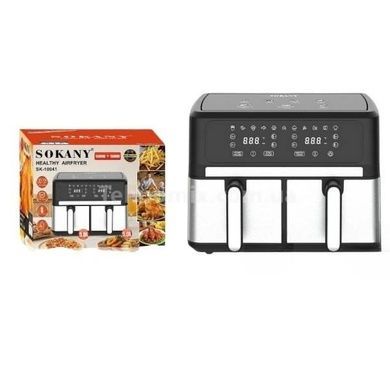 Аэрофритюрница мультипечь двухкамерная 5+5л 1500Вт+1500Вт SOKANY SK-10041