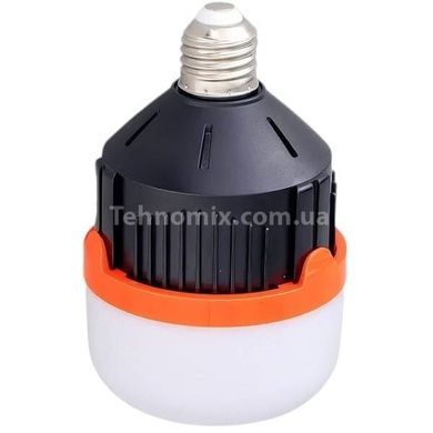 Кемпінгова лампа зі знімним акумулятором 18650 15Вт Type-C LED Emergency Bulb BL566 Біла з чорним
