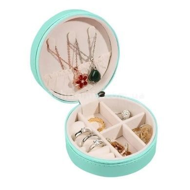Скринька для зберігання та транспортування ювелірних виробів Jewelry box XL-1338 Бірюзова
