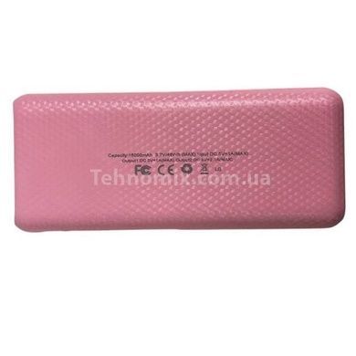 Power Bank 16000 mah Battery Pack Portable Розовый