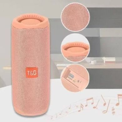 Bluetooth-колонка акумуляторна 1200mAh 66x68x171, 5мм TiG TG365 Рожева