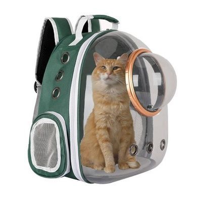 Рюкзак для перенесення тварин з ілюмінатором CosmoPet Зелений