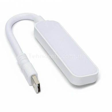 Лампа-світильник гнучкий портативний 5V/2W з живленням від USB Білий
