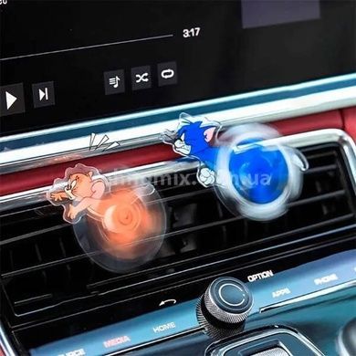 Набор декора в авто с креплением на дефлектор Tom and Jerry in Car