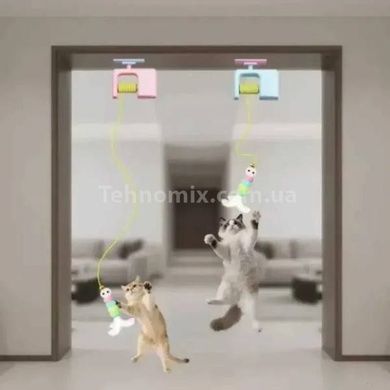 Іграшка для кішок підвісна автоматична pet toy ball AND1490 Різнокольорова