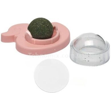 Шарик с кошачьей мятой на липучке Уточка Pet toy LY-757 Розовая