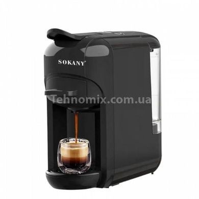 Кавомашина капсульна кавоварка 0,6л 1450Вт Sokany SK-516 Чорна