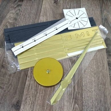 Часы настенные "Сделай сам" большие без цифр 3D DIY CLOCK Gold