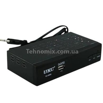 Тюнер цифровой DVB-T2 с поддержкой WiFi адаптера UKC T2-0968 Черный