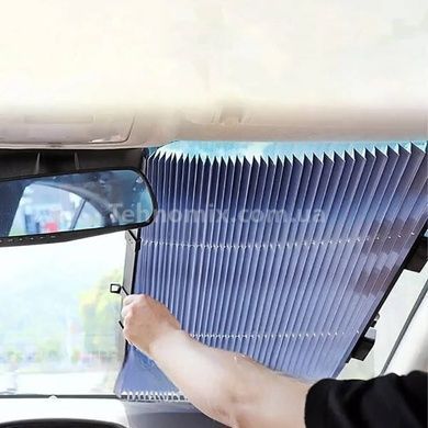 Шторка солнцезащитная на лобовое стекло 130х65см And09350 Светоотражающая