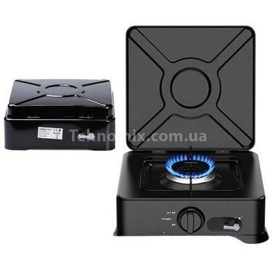 Плита настольная газовая эмалированная на 1 конфорку Sokany SK-07005 Черная