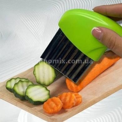 Слайсер из нержавеющий стали для продуктов Зеленый