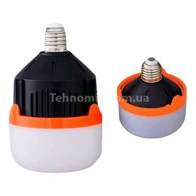 Кемпінгова лампа зі знімним акумулятором 18650 15Вт Type-C LED Emergency Bulb BL566 Біла з чорним