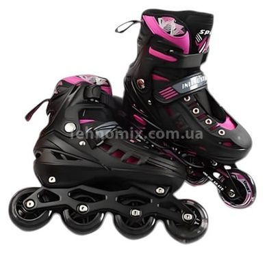 Ролики раздвижные 39-43р D-4029 L Черные