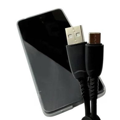 Кабель XO NB247 Suluo Series Portable Silicone 6A Type-c Data Cable L=25cm Черный