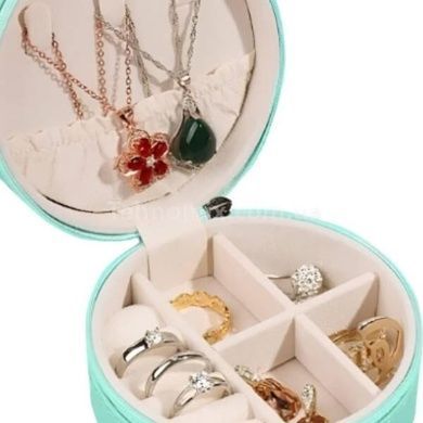 Скринька для зберігання та транспортування ювелірних виробів Jewelry box XL-1338 Бірюзова