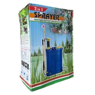 Обприскувач акумуляторний ручний 12В 16л Sprayer Синій