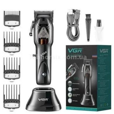 Машинка для стрижки аккумуляторная VGR V-653 Черная