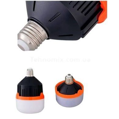 Кемпінгова лампа зі знімним акумулятором 18650 15Вт Type-C LED Emergency Bulb BL566 Біла з чорним