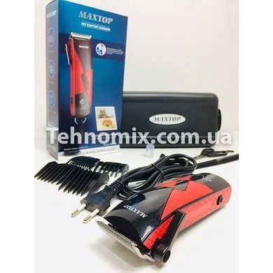 Машинка для стрижки животных Maxtop MP-668 красная