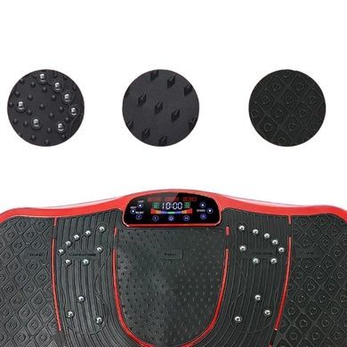 Тренажер віброплатформа для занять спортом та зниження ваги Sokany TS-5539P Червона з чорним