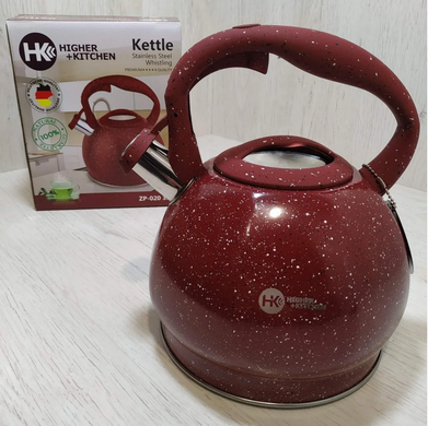 Чайник со свистком HIGHER+KITCHEN ZP-020 3.5 л Кирпичный