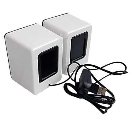 Колонки комп'ютерні з живленням від USB порту SG-D9 білі