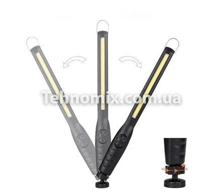 Ліхтарик BL 821 + з магнітом COB 18650 battery usb charge