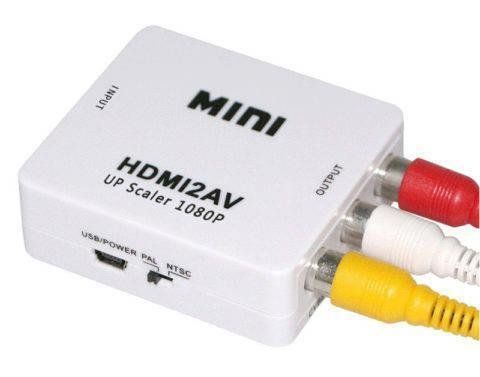 Конвертер відеосигналу HDMI в AV білий
