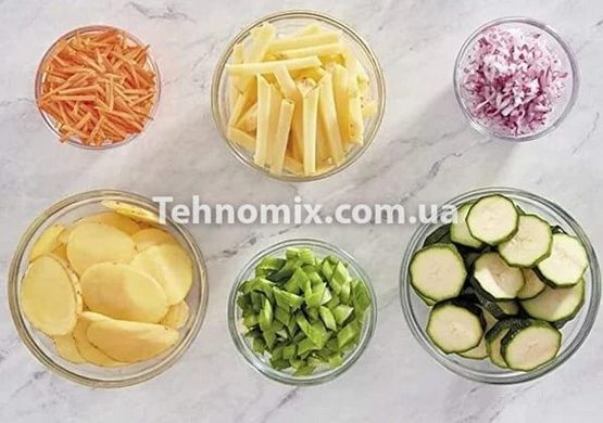Измельчитель овощей SAFE SLICE MANDOLINE Ручная овощерезка с контейнером Серый